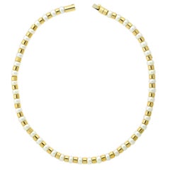 Chanel Pearl Bead Gold Necklace