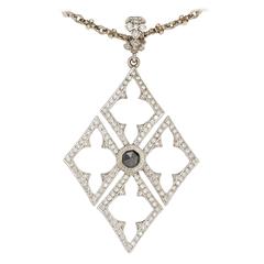 Loree Rodkin Diamond Gold Pendant Necklace 