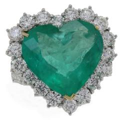 Luise Diamonds Emerald Heart Fashion Ring 9