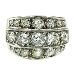 3.50 Carat Diamond Band Gold Ring