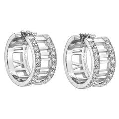 Tiffany & Co. Diamond Gold Atlas Hoop Earrings