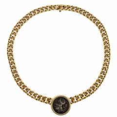 Bulgari Corinth 4th Century BC Gold Ancient Coin Necklace