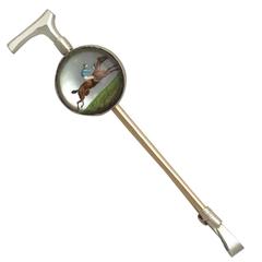 Antique Essex Crystal, Yellow gold and White Gold 'Crop' Brooch 1