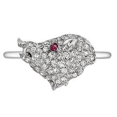 Antique Diamond Wild Boar Ring 9