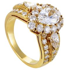 Vintage Van Cleef & Arpels Diamond Gold Engagement Ring