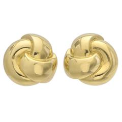 Van Cleef & Arpels Gold Swirl Earclips