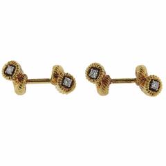 Tiffany & Co. Jean Schlumberger Diamond Gold Cufflinks