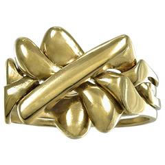 Antique 9k Gold Puzzle Ring
