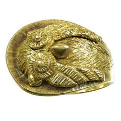 Lalaounis Goddess Athena's Owl Gold Ring 