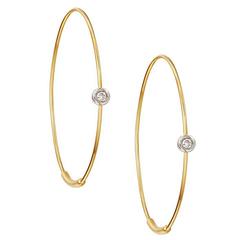 Lana Small Magic Diamonds Gold Hoop Earrings