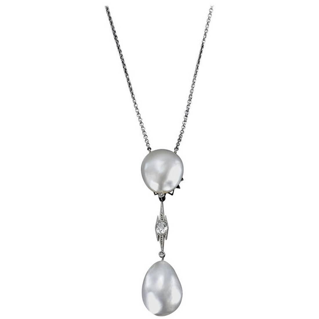 Natural Baroque Pearl Pendant