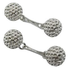 Golf Ball Sterling Silver Cufflinks 2