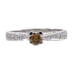 Diamonds Solitaire 18 kt Gold Ring