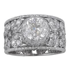 1940’s Buccellati Diamond Single Stone Engagement Ring