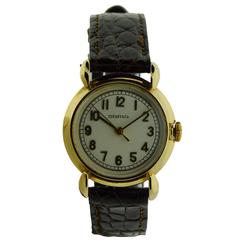 Tiffany & Co by Schaffhausen International Watch Company Art Deco Gold Wristwatc 5