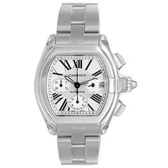Cartier Stainless Steel Roadster Chronograph Automatic Wristwatch