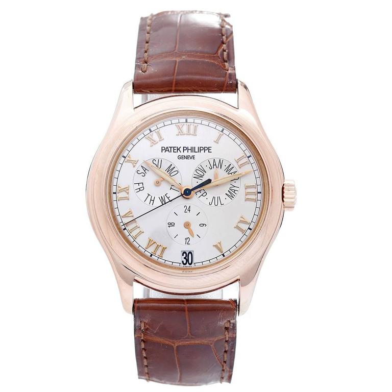 Patek Philippe Annual Calendar Rose Gold Wristwatch For Sale At 1stDibs Patek Philippe Annual Calendar Rose Gold Wristwatch For Sale At 1stDibs