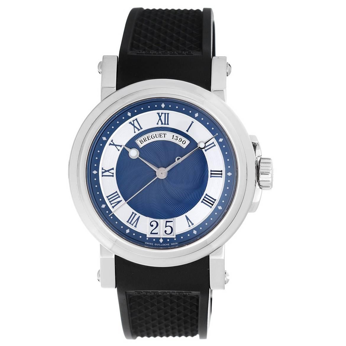 Breguet Stainless Steel Marine Automatic Wristwatch Ref 5817