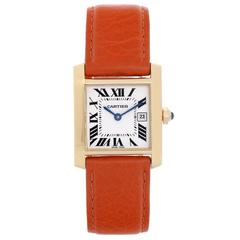 Cartier Yellow Gold Tank Francaise Midsize Wristwatch W50014N2 8