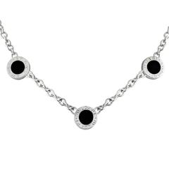 Bulgari Diamond & Onyx Reversible Necklace