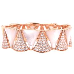 Bulgari Diamond Rose Gold Diva Bracelet