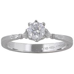 1970’s Buccellati Diamond Single Stone Engagement Ring 1