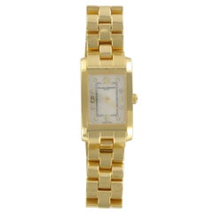 Baume & Mercier Ladies Yellow Gold Diamond Hampton Quartz Wristwatch