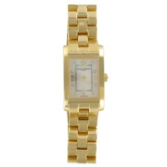 Baume & Mercier Ladies Yellow Gold Diamond Hampton Quartz Wristwatch 8