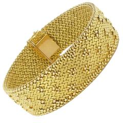 Frenc 1960s Retro Gold Link Bracelet 5