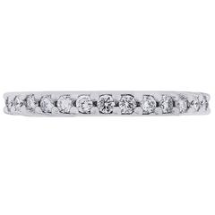 Flexible Diamond Eternity White Gold Wedding Band 8