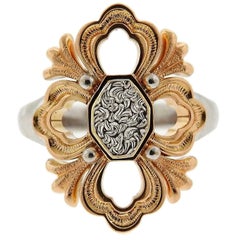 Buccellati Rose White Gold Opera Ring