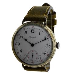 Howard White Gold Filled Oversized Watch