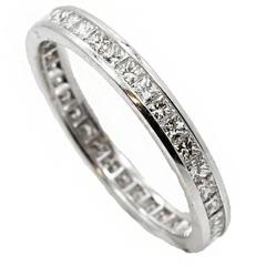 Diamond White Gold Eternity Band 12