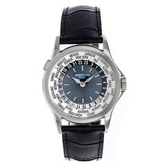 Patek Philippe Platinum World Time Complicated Automatic Wristwatch  Ref 5110 P