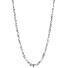 Vintage Diamond Platinum Riviera Necklace