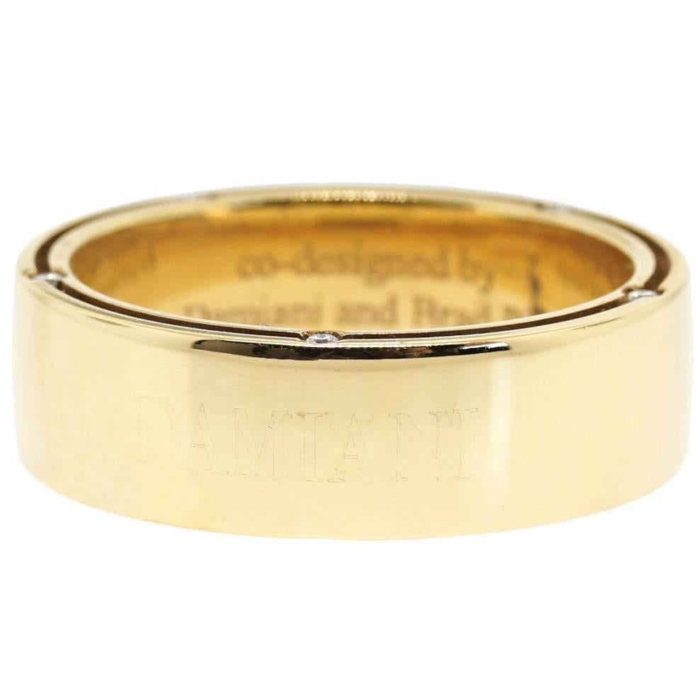 Damiani  Diamond Gold Wedding Band