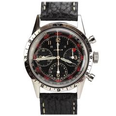Retro Jardur Stainless Steel Chronograph Wristwatch