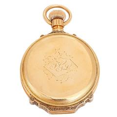 Waltham Yellow Gold Hunting Case Pocket Watch c1882