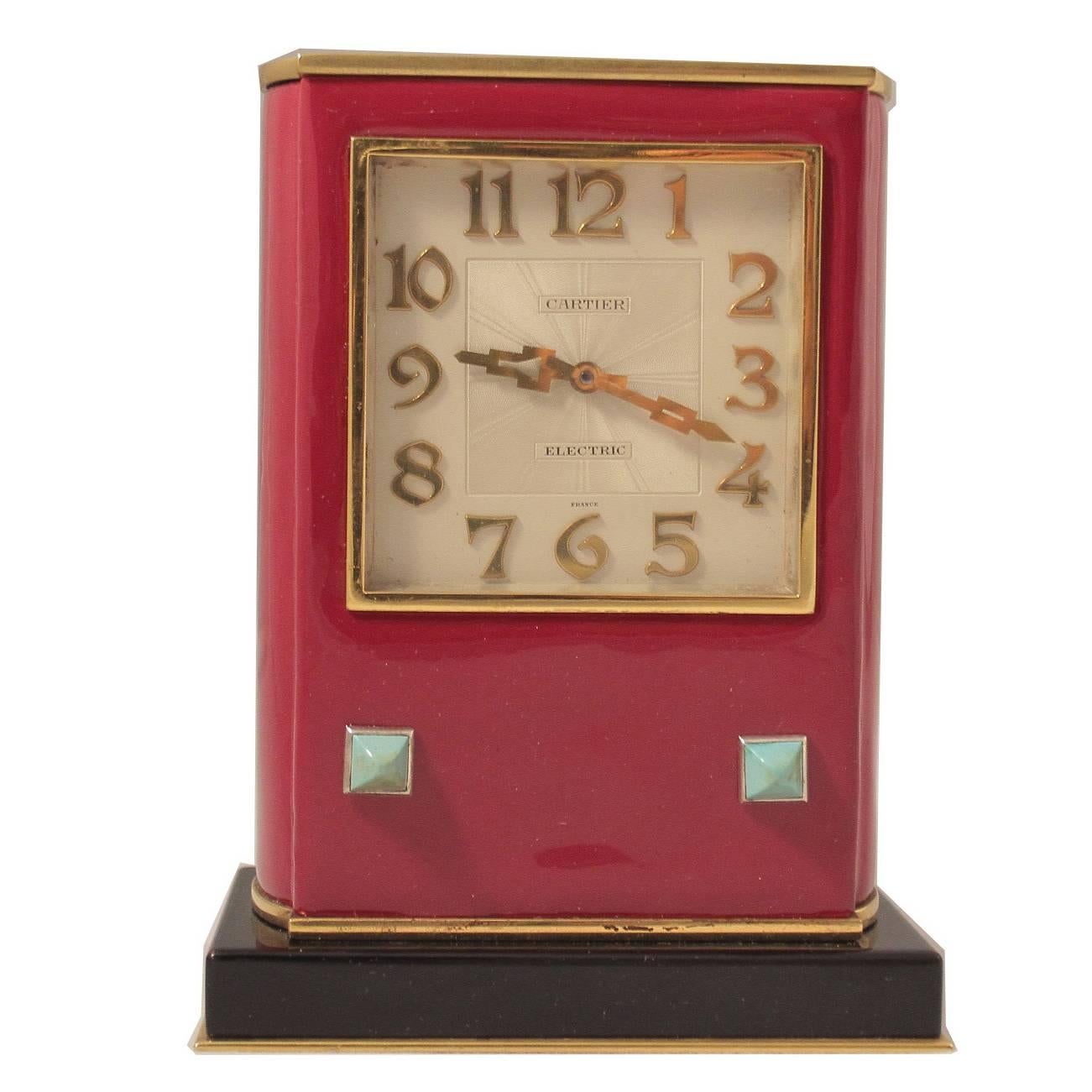 Cartier Art Deco Table Clock  For Sale