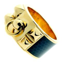 Hermes Gold Collier de Chien Ring