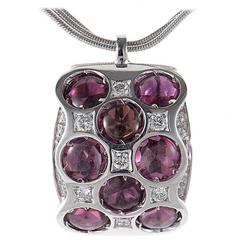 Bibigi Purple Tourmaline Gold Pendant Necklace 2