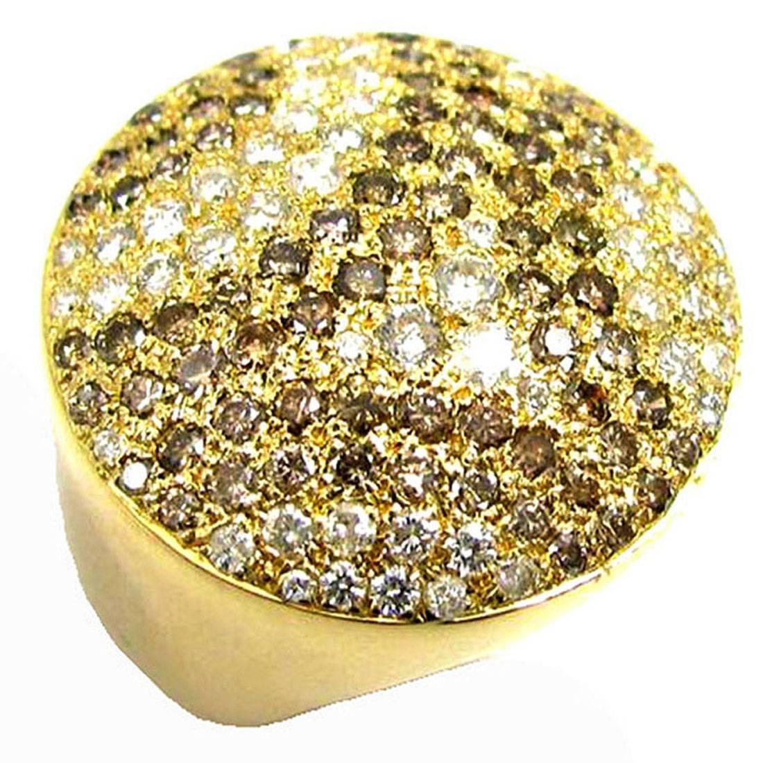 Cartier Pave Diamond Gold Ring 