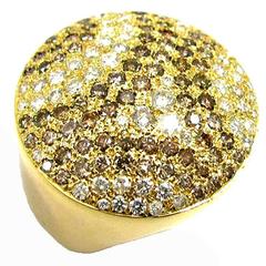 Cartier Pave Diamond Gold Ring 