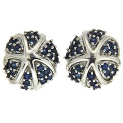 Starfish on the Rocks Earrings with Sapphires 6