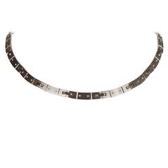 Tiffany & Co. Diamond Gold Collar Necklace 2