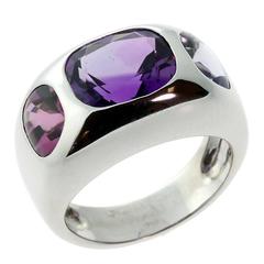 Chanel Multicolor Gemstone Gold Ring 8