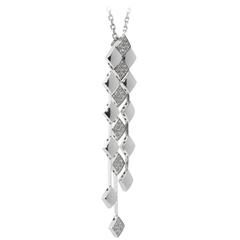 Chanel Quilted Diamond Gold Necklace 7