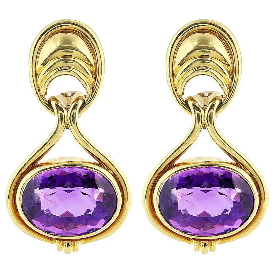 Tiffany & Co. Amethyst Earrings For Sale