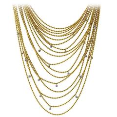 Cartier Glamorous Diamond Gold Necklace