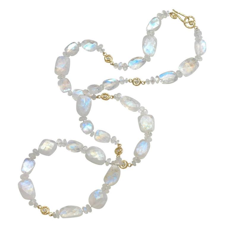 Long Moonstone Necklace main image 1